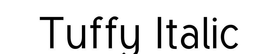 Tuffy Italic Yazı tipi ücretsiz indir